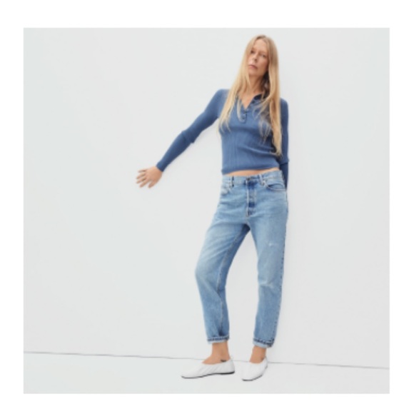 Everlane Rigid Slouch Jean in Broken-In Blue - Picture 1 of 5